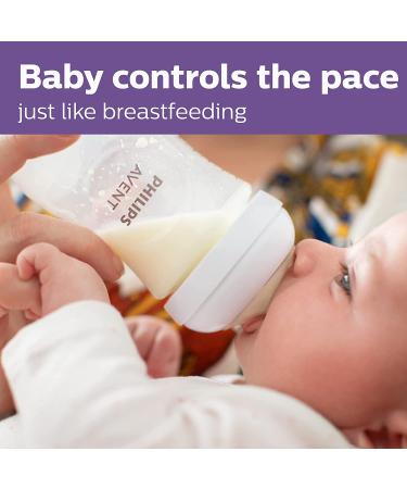 Philips AVENT Natural Baby Bottle 9oz 4pk with Natural Response Nipple - Clear (Pack of 4) - Buy Online on GoSupps.com