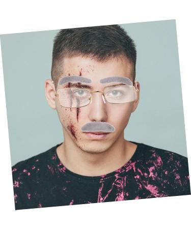 Nolitoy Self-Adhesive Santa Claus Glasses & Mustache Set - Perfect for Halloween & Costume Parties - Buy Online on GoSupps.com