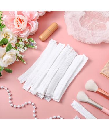 300 Pcs 24 Inch Disposable Bouffant Cap - White Non Woven Hair Net for Hospital, Salon, Kitchen - Elastic Free Size Head Cover for Industries & Cosmetics - Buy Online on GoSupps.com