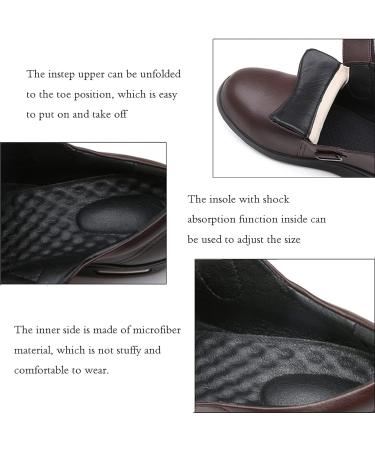 NVBHOF Men's Diabetic Orthopedic Slippers - Memory Foam Extra Wide Soft Indoor Shoes for Elderly Swollen Feet & Plantar Fasciitis | Size 12 - Brown - Buy Online on GoSupps.com