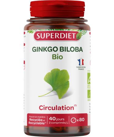 Super diet - Ginkgo biloba - tablets 80 - The ally of memory 100% organic