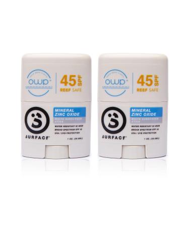 Reef Safe Mineral Face Sunscreen Stick SPF45 - Non-Nano Zinc Oxide, Titanium Oxide, Non-Greasy, Broad Spectrum UVA/UVB Protection - 0.5oz - Buy Online on GoSupps.com