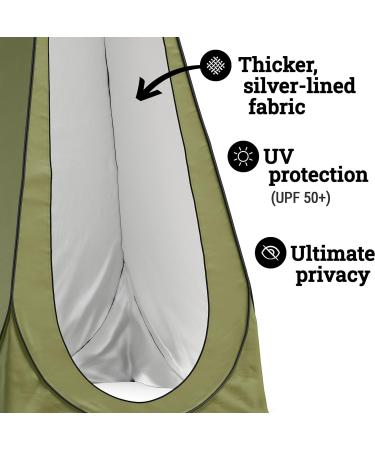 Portable Pop-Up Privacy Tent for Camping and Beach - Shower, Toilet, Changing Room, Rain Shelter - Easy Set Up, Lightweight & Sturdy - Buy Online on GoSupps.com