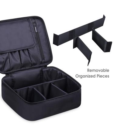 Narwey Large Travel Makeup Bag - Black-New Cosmetic Organizer for Women and Girls - Buy Online on GoSupps.com