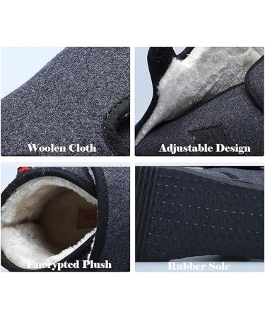 Lightweight Diabetic Shoes for Women | Winter Thermal Fleece Lined Adjustable Boots for Swollen Feet | Comfortable Edema Sneakers for Elderly Hammertoe & Arthritis - Size 5.5 Blue - Buy Online on GoSupps.com