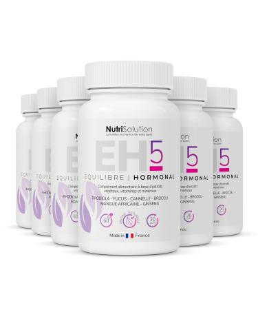 Hormonal Balance 5 by NutriSolution | Dietary Supplement Slimming Energy Hormones to Promote Natural Weight Loss | Made in France | 60 Capsules (6)