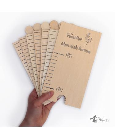 Buy Mikito Holz Ma for Kids - Growth Chart with Wall Attachment | Natural Wood Wall Decor for Children's Room | Perfect Measuring Strip Puzzle for Boys & Girls - Buy Online on GoSupps.com