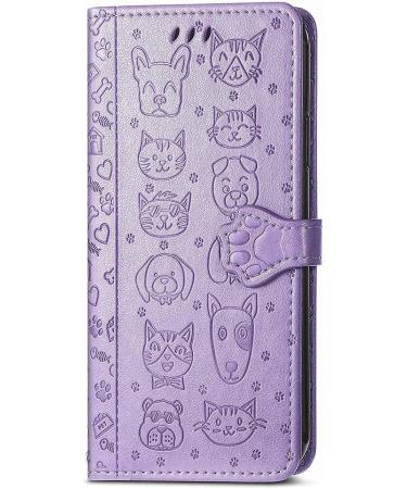 Buy Monwutong PU Leather Protective Cover for Xiaomi Redmi 12 - Cute Cartoon Cat & Dog Design Magnetic Lock & Card Holder | International Shipping - Buy Online on GoSupps.com