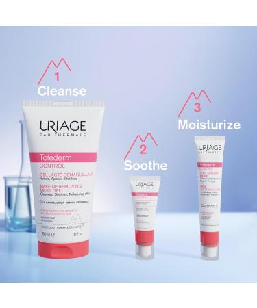 Uriage Tol derm Rich Face Soothing Cream for Intolerant Sensitive & Dry Skin 40ml - Soothes & Nourishes - Minimalist Formula for High-tolerance - No Preservatives & Fragrance Free - Buy Online on GoSupps.com
