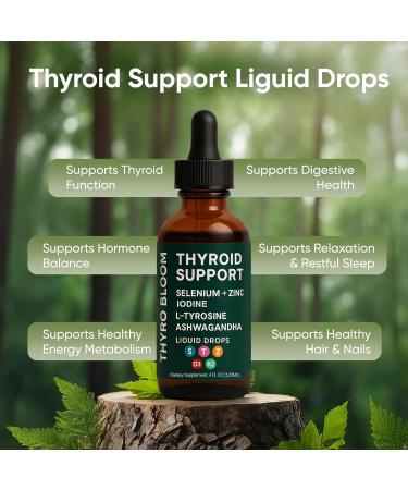 RETPMOSO Actora Thyroid Support Liquid Drops Kindled Thyroid Support Liquid Function Balance Helps Maintain Energy Mood & Metabolism with Selenium Lodine Ashwagandha & Zinc 4 fl oz (2) - Buy Online on GoSupps.com