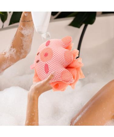 FRCOLOR Cartoon Octopus Bath Sponge - Loofa Mesh Pouf for Exfoliation & Back Scrubbing - Perfect for Shower & Travel - Buy Online on GoSupps.com
