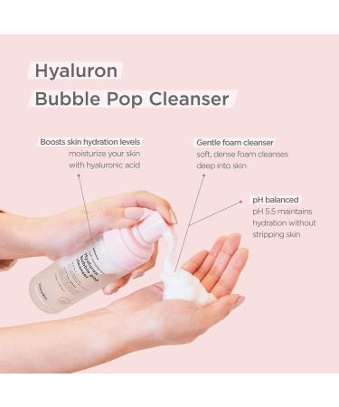 Hanskin Real Complexion Hyaluron Bubble Pop Cleanser 5.07 oz - Hydrating & Gentle Cleanser - Buy Online on GoSupps.com