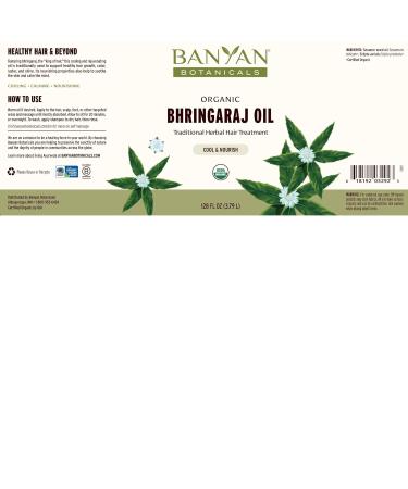 Banyan Botanicals Organic Bhringaraj Oil Supports Healthy Hair Growth Oil Made with Traditional Methods 128 oz. Non-GMO Sustainably Sourced Ayurvedic Hair Oil 128 Ounce (Pack of 1) - Buy Online on GoSupps.com