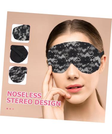 minkissy Lace Flower Eye Mask Breathable Eye Cover Cold Compress Eye Masks Lithe Eye Protector Ice Compress Eye Masks Elastic Eye Cover Sleeping Eye Facial Mask Polyester Sleepy Eyes Travel 22x9x0.8cm Black - Buy Online on GoSupps.com