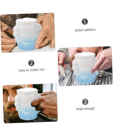 Frcolor Bowl for Foaming Razor Foam - Funny Coffee Cup Shaving Accessories | Shaving Foam Tool for Men | Perfect Gift - Buy Online on GoSupps.com