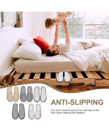 Holibanna Unisex Bathing Shoes - 5 Pairs Terry Liper Closed Slippers for Home & Hotels | Comfortable EVA Flip Flops - Buy Online on GoSupps.com