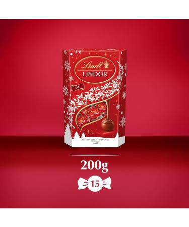 Lindt - LINDOR Cornet - Assorted Milk Chocolates - Fondant Heart - Ideal for Christmas 200g - Buy Online on GoSupps.com