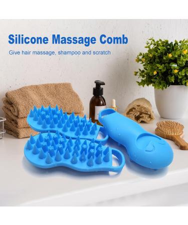 Top-Rated Silicone Hair Shampoo Brush & Scalp Massager - Perfect for Men & Women | Wet & Dry Head Scrubber - Buy Online on GoSupps.com