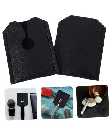 Coophya 2ST Leather Razor Head Case | Protective Razor Bag | Travel-Friendly Synthetic Leather Design - Buy Online on GoSupps.com