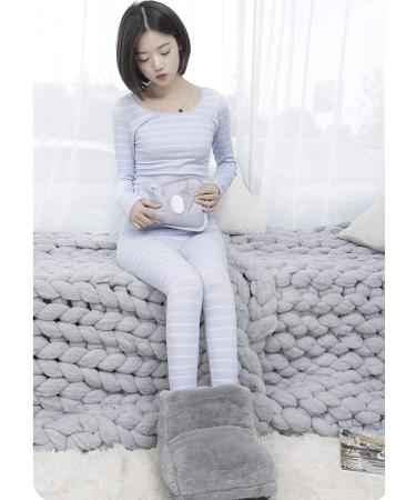 YJZQ Electric Heated Footwear - USB Rechargeable Plush Heating Shoes for Men & Women | Washable Interior & Cozy High Top Design | Perfect Winter Foot Warmers for All Ages - Gray - Buy Online on GoSupps.com