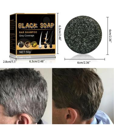 HADAVAKA Black Soap Dark Hair Softening And Strengthening Shampoo For Thicc Hair Gray Hair Coverage 3PCS - Buy Online on GoSupps.com