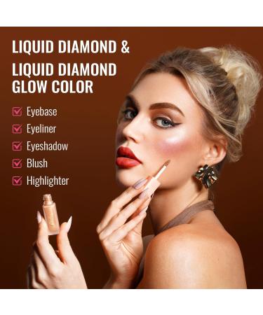 Buy Oulac Glitter Eyeshadow Liquid - Metallic Eyelid Shadow & Eyeliner | Vegan Cruelty-Free | Smooth Shimmer Finish in Digital Lavender | 5.4g - Buy Online on GoSupps.com