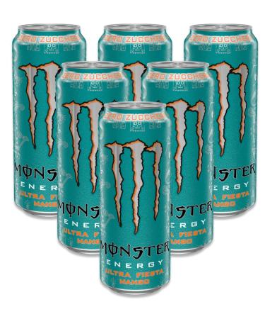 CAIYA 6X Monster Energy Drink Ultra Fiesta Mango - Zero Sugars - 6 x 500ml - 6 Boxes