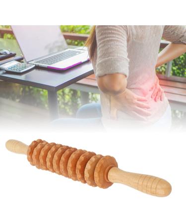 Holz Therapy Roller | Professional 10-Roll Wood Massage Roller for Lymphatic Drainage | 16.1-Inch Trigger Point Fascia & Cellulite Relief - Buy Online on GoSupps.com