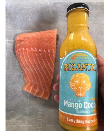 Ricante Tropical Mango Coco Caribbean Style Everything Sauce - 12oz Bottle | Keto, Gluten Friendly, Whole 30 Approved - Buy Online on GoSupps.com