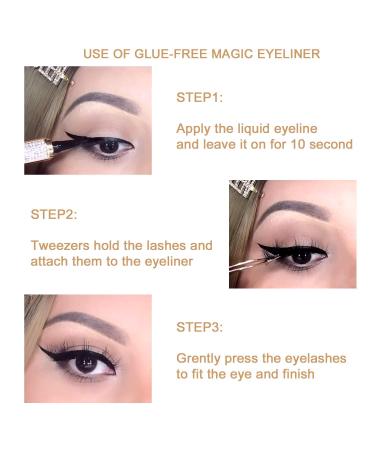 ICORIC Waterproof Liquid Eyeliner Pen & Eyelash Glue Duo Pack - Long-Lasting & Quick Drying - Non Magnetic Formula - Black - Buy Online on GoSupps.com