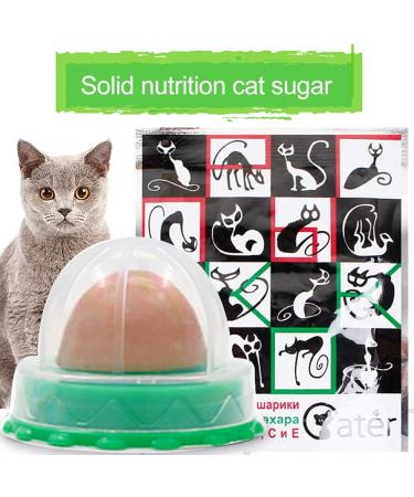 Cat Snacks Catnip Sugar Energy Lick Balls Nutrition Snacks Cat Treats Natural Licking Sugar Snacks Balls 8 Pieces - Buy Online on GoSupps.com