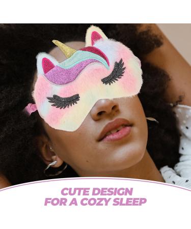 Shop Baluue Cute Animal Unicorn Sleep Mask - Plush Eye Cover for Kids Teens & Women | Perfect Sleeping Eyeshade - Buy Online on GoSupps.com