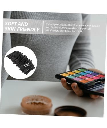 BIUDECO 50pcs Eye Shadow Applicator Professional Blending Dual Sided Eyeshadow Brush Kit Miss Disposable Set Size 2 Black - Buy Online on GoSupps.com