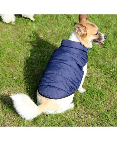 Extra Warm Fleece-Lined Dog Vest for Winter - Windproof & Soft 3X Large Blue - Buy Online on GoSupps.com