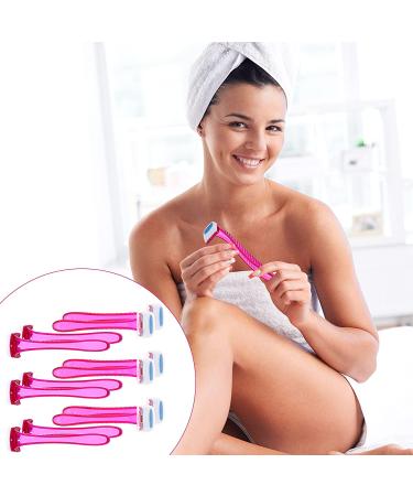 30-Piece T-Type Bikini Razors Set for Women - Gentle Trimmer for Bikini Line, Armpits, and Body - Rose Red - Buy Online on GoSupps.com