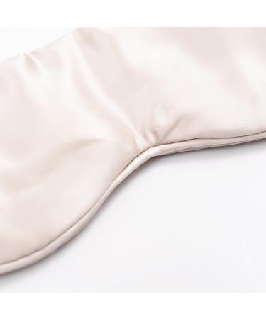 Promeed Mulberry Silk Sleep Eye Mask Blindfold - 25 Momme Silk Eye Cover for Sleeping & Travel - Pink - Buy Online on GoSupps.com