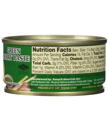 Maesri Thai Green Curry Paste - 4 Oz (Pack of 4) - Authentic Green Curry 4 Ounce x 4 Pack - Buy Online on GoSupps.com