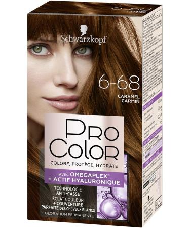 Schwarzkopf - Pro Color - Permanent Hair Color - Anti-Breakage - Omega Plex Technology - Extra Long-Lasting Hold - Caramel Carmin 6.68 - Buy Online on GoSupps.com