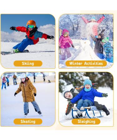 Findway Merino Socks for Kids - Breathable Winter Snowboarding Thermosocks (Size 30-36) | Anti-Slip Cuffs for Outdoor Sports | A4 White & Pink - Buy Online on GoSupps.com