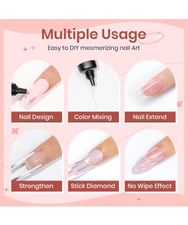 SUPWEE 3D Sculpture Gel Clear Nail Carving Gel for Nail Art Molding Gel DIY Nail Painting Carved Gel Nail Polish 5D Embossed Candy Gel Nail Decoration Manicure 15g 017 - Buy Online on GoSupps.com
