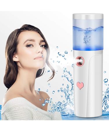 Mister Portable Cool Mist Steamer Handy Mist Sprayer for Face Moisturizing & Hydrating Mini USB Rechargeable Mister Travel Face Humidifier Atomizer with 20ml Water Tank /89