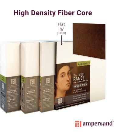 Ampersand Wood Gesso Painting Panel 18x24 - 1/8 Inch Depth, Primed Smooth Surface | Flat Artist Panel - Buy Online on GoSupps.com