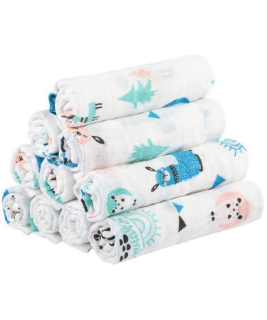 YOOFOSS 10 Pack Fabric Diapers 27x50 cm Absorbent Folding Diapers for Newborns Eco-Friendly Buth Wood & Alpaca Material - Buy Online on GoSupps.com