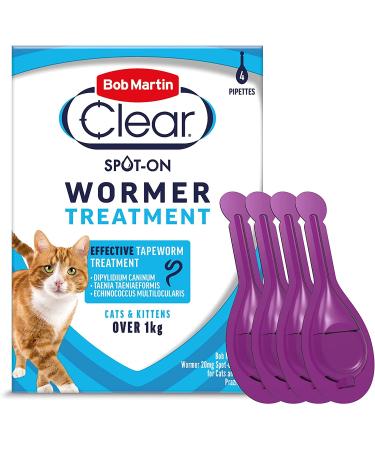 Bob Martin Spot on Cat & Kitten Dewormer 4 Tube Multi Pack De Wormer - Buy Online on GoSupps.com