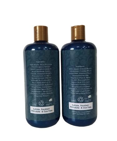 Natural Men's Shampoo & Conditioner Set for Daily Hair Care - Deep Cleansing, Itchy Scalp Care, Strengthening, Paraben & Sulfate Free - Buy Online on GoSupps.com