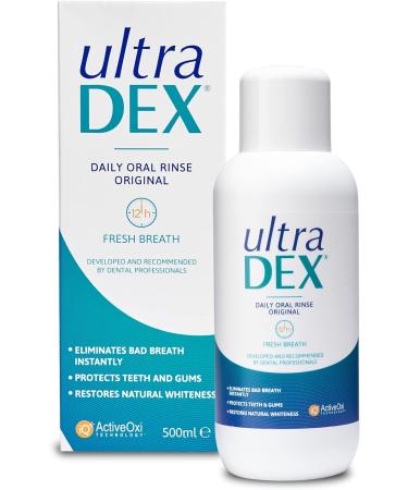 UltraDEX Daily Oral Rinse Original 6 x 500ml - Fresh Breath Mouthwash - Buy Online on GoSupps.com