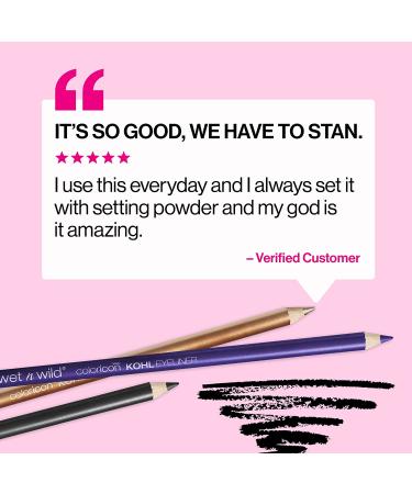 Wet n Wild Color Icon Kohl Eyeliner Pencil in Babys Got Black - Long Lasting Formula for Intense Eye Definition - Buy Online on GoSupps.com
