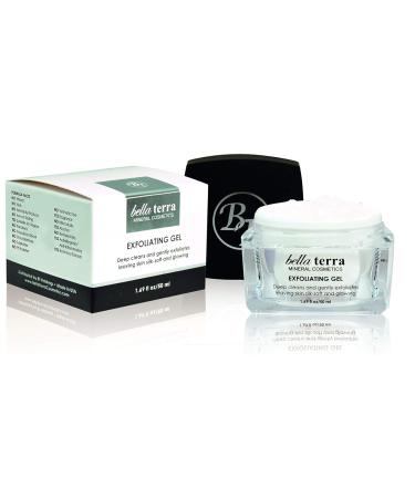Bellaterra Cosmetics Mineral Exfoliating Gel Gentle Vegan Facial Exfoliator for Soft Glowing Skin Paraben-Free Non-Abrasive Formula with Natural Minerals 50ml Suitable for All Skin Type - Buy Online on GoSupps.com
