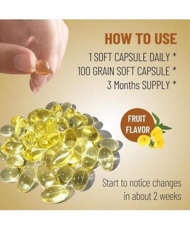 Wins Town Evening Primrose Oil Softgel, 1,000mg Per Serving, with 90mg GLA for Women's Health & Skin Care Support, 100 Capsules - Buy Online on GoSupps.com