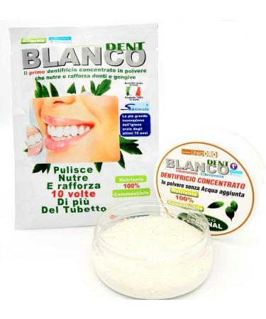 Blancodent Toothpaste without fluoride powder and natural mouthwash Professional whitening and alkalizing toothpaste for white teeth and healthy gums - Buy Online on GoSupps.com